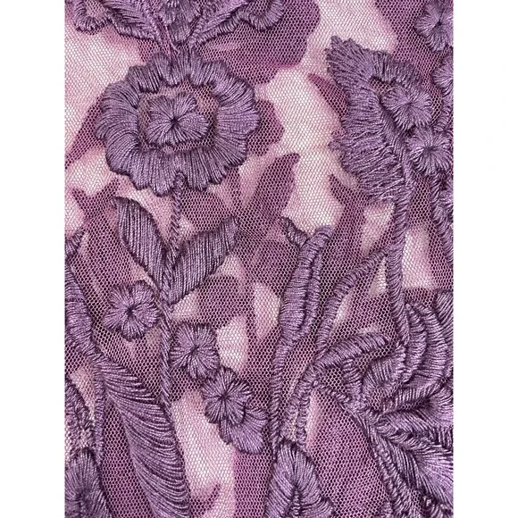 New Candela Blouse Floral Embroidered Mesh Sheer Fairy Romantic Victorian Size L - Picture 5 of 13